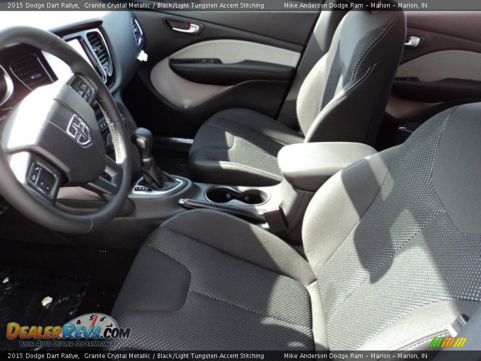 2015 Dodge Dart Rallye Granite Crystal Metallic / Black/Light Tungsten Accent Stitching Photo #5