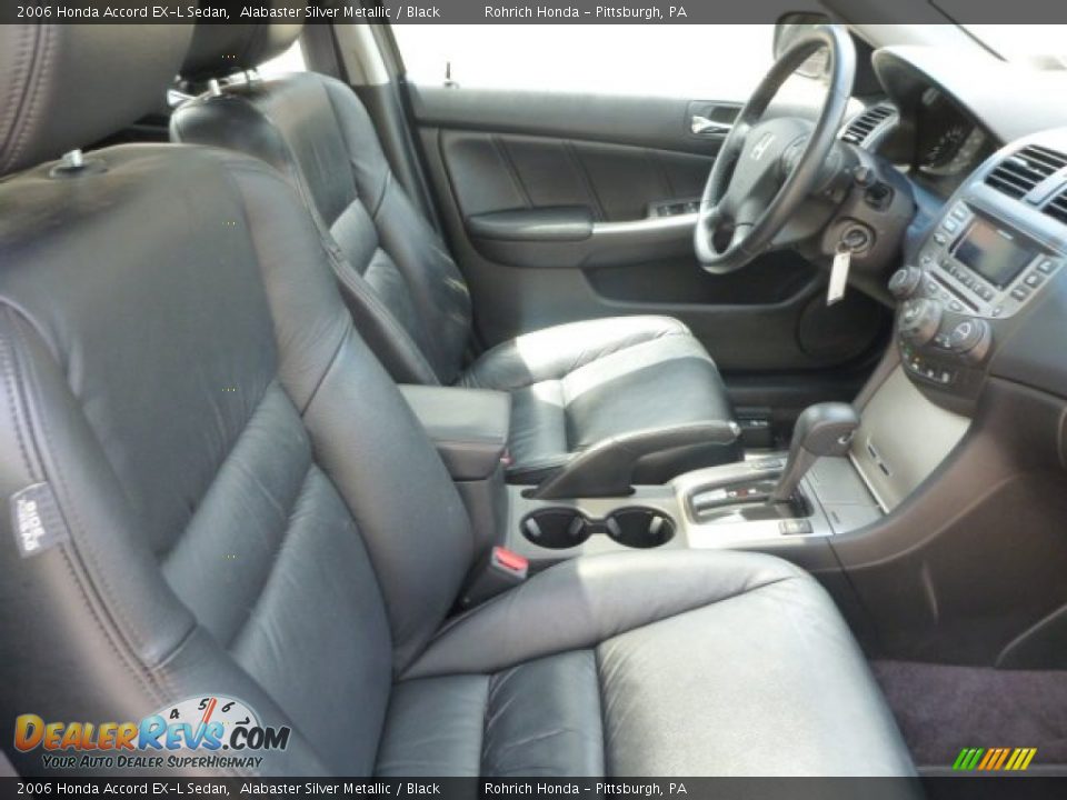 2006 Honda Accord EX-L Sedan Alabaster Silver Metallic / Black Photo #17