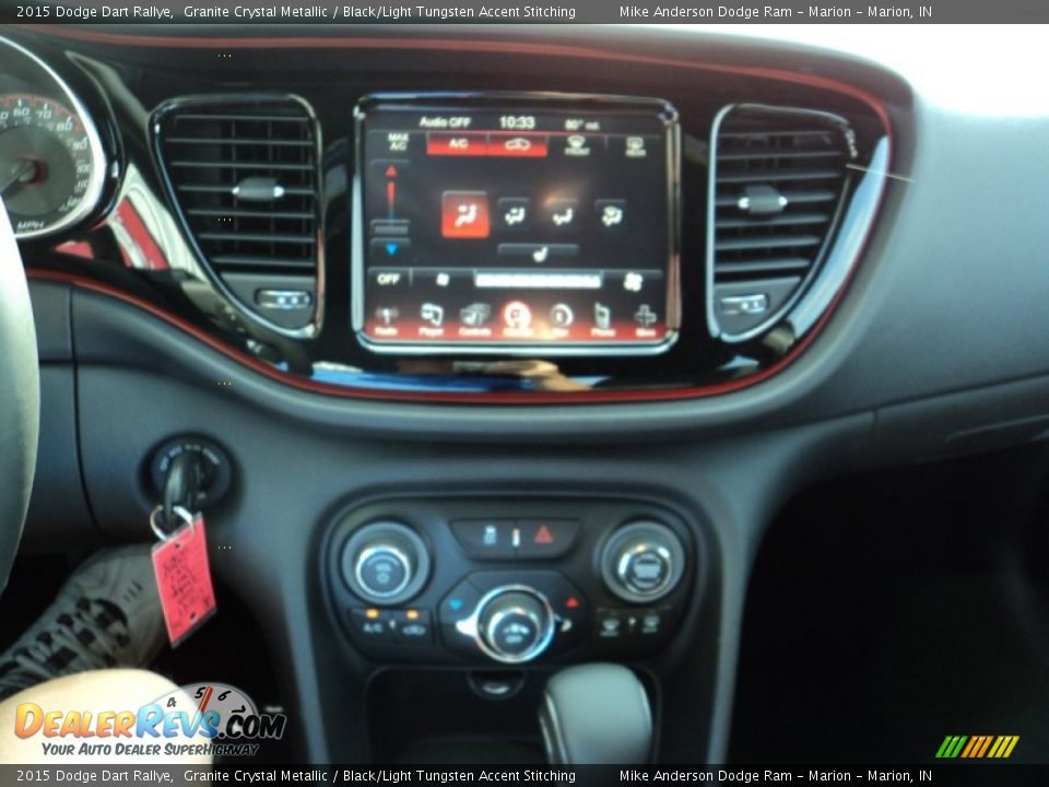 2015 Dodge Dart Rallye Granite Crystal Metallic / Black/Light Tungsten Accent Stitching Photo #6
