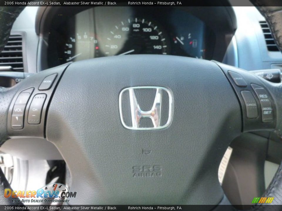2006 Honda Accord EX-L Sedan Alabaster Silver Metallic / Black Photo #22