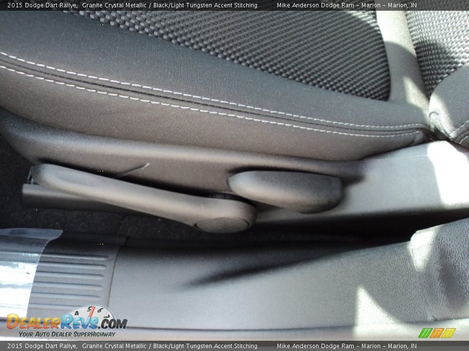 2015 Dodge Dart Rallye Granite Crystal Metallic / Black/Light Tungsten Accent Stitching Photo #14