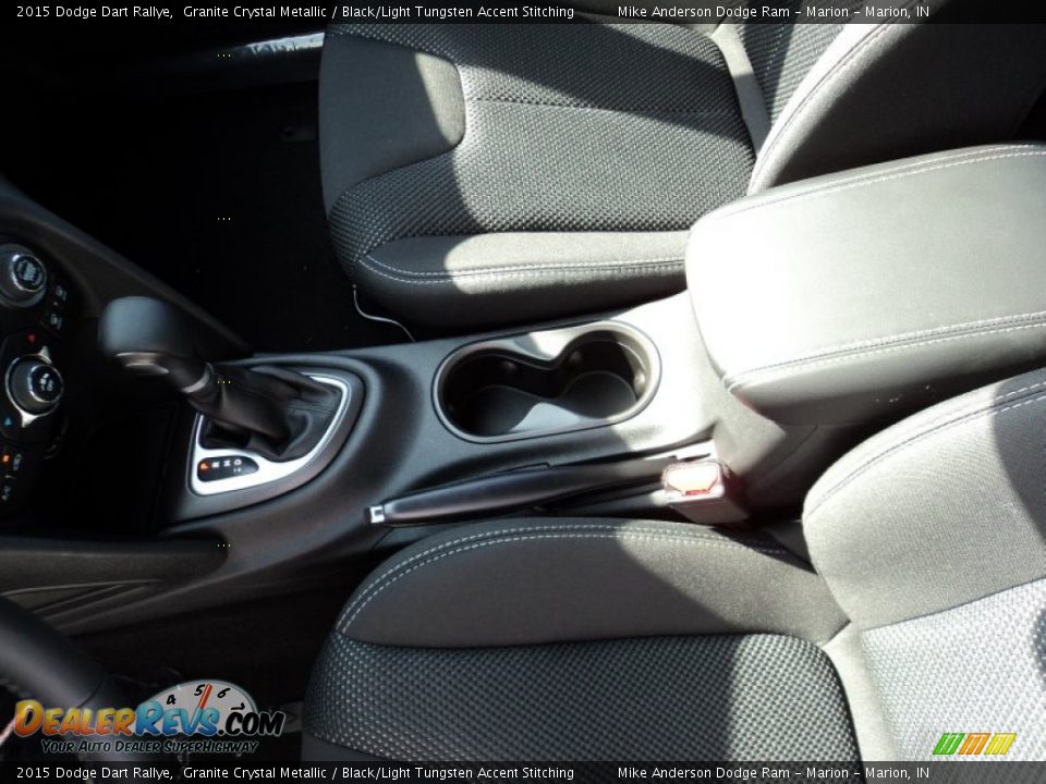 2015 Dodge Dart Rallye Granite Crystal Metallic / Black/Light Tungsten Accent Stitching Photo #15