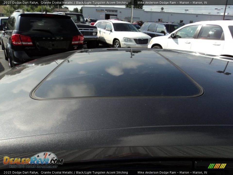 2015 Dodge Dart Rallye Granite Crystal Metallic / Black/Light Tungsten Accent Stitching Photo #16