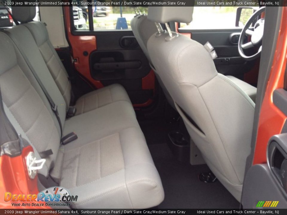 2009 Jeep Wrangler Unlimited Sahara 4x4 Sunburst Orange Pearl / Dark Slate Gray/Medium Slate Gray Photo #13