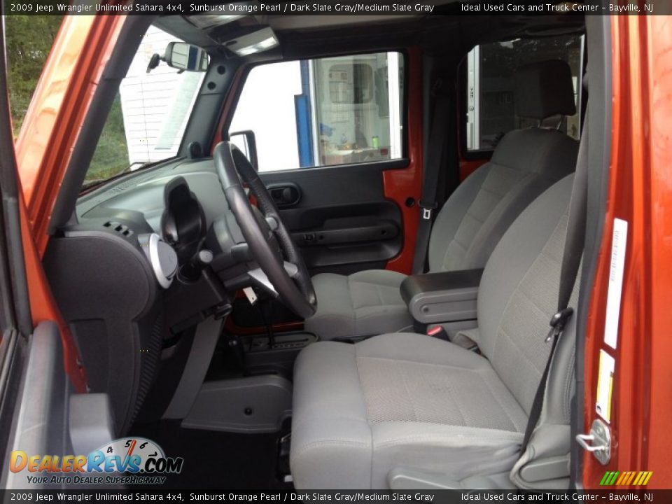 2009 Jeep Wrangler Unlimited Sahara 4x4 Sunburst Orange Pearl / Dark Slate Gray/Medium Slate Gray Photo #25