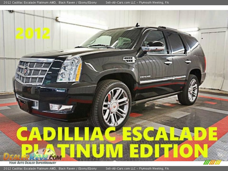 2012 Cadillac Escalade Platinum AWD Black Raven / Ebony/Ebony Photo #1