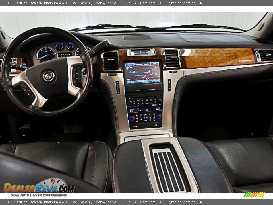 2012 Cadillac Escalade Platinum AWD Black Raven / Ebony/Ebony Photo #8
