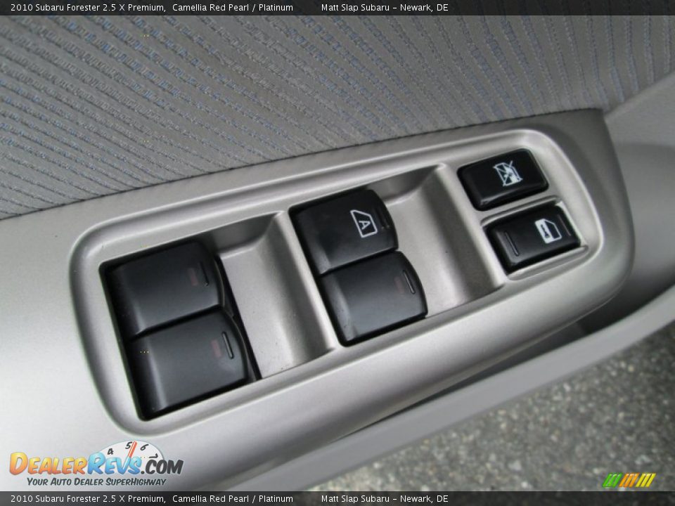 2010 Subaru Forester 2.5 X Premium Camellia Red Pearl / Platinum Photo #13