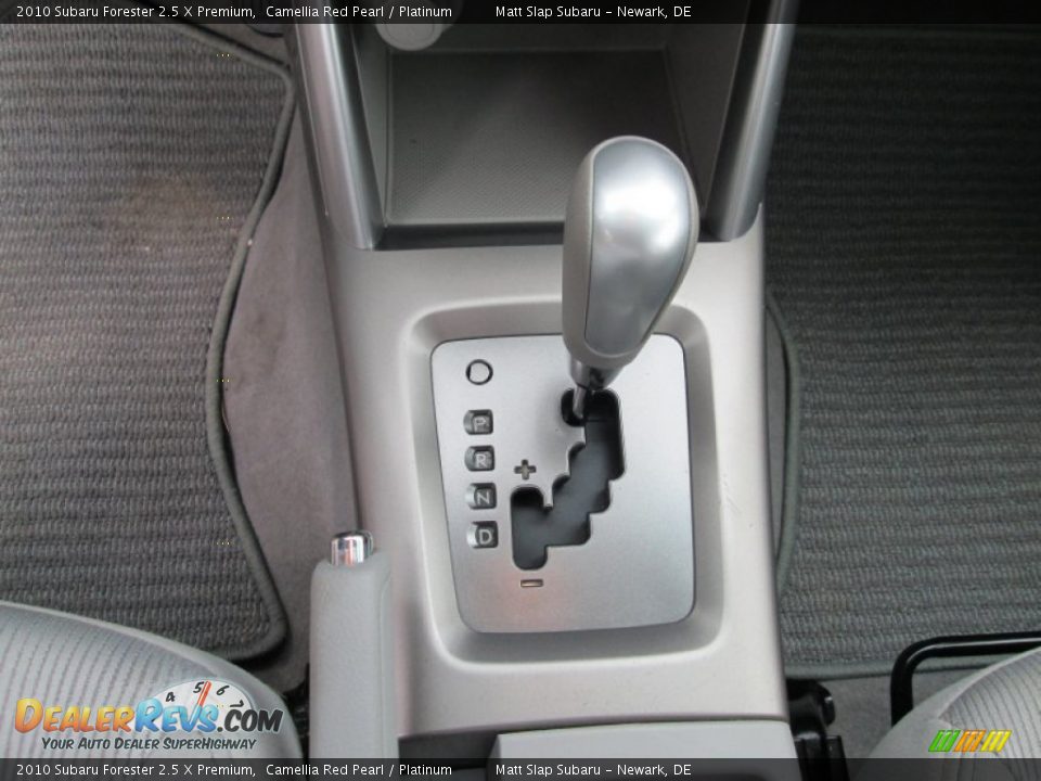 2010 Subaru Forester 2.5 X Premium Camellia Red Pearl / Platinum Photo #24