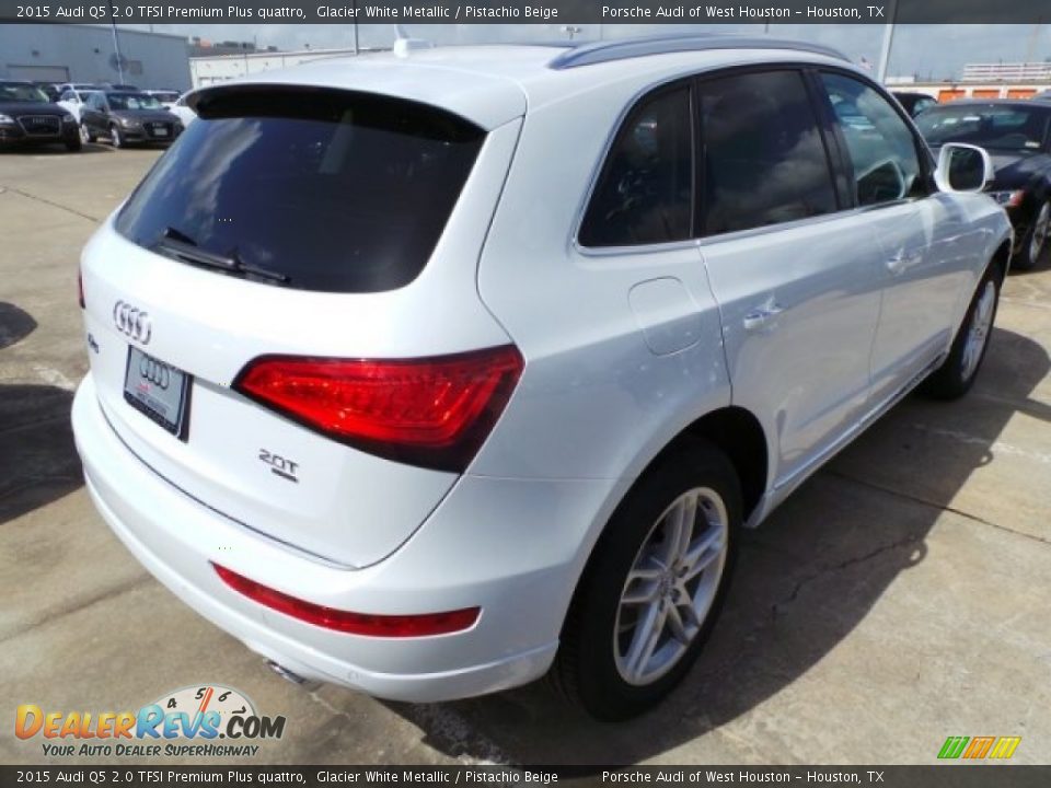 2015 Audi Q5 2.0 TFSI Premium Plus quattro Glacier White Metallic / Pistachio Beige Photo #7