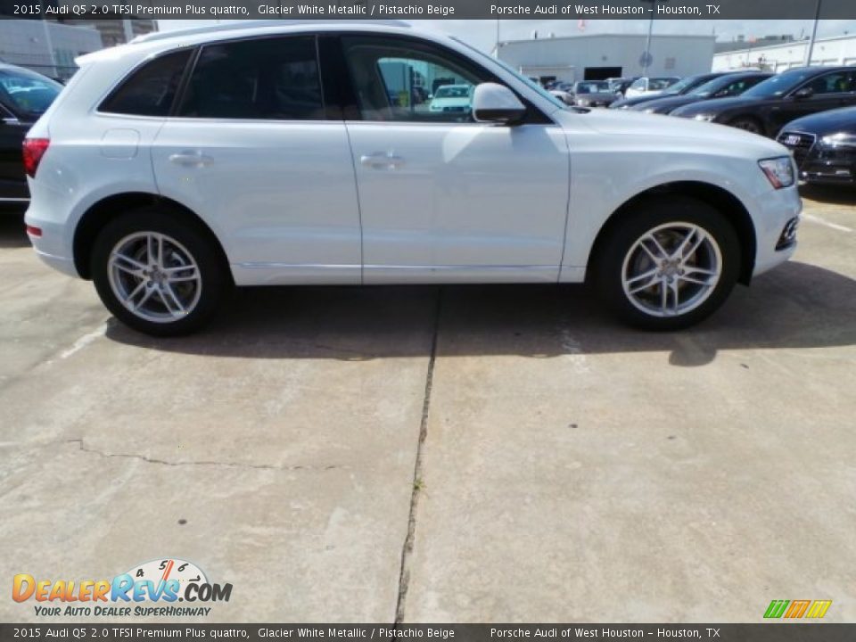 2015 Audi Q5 2.0 TFSI Premium Plus quattro Glacier White Metallic / Pistachio Beige Photo #8