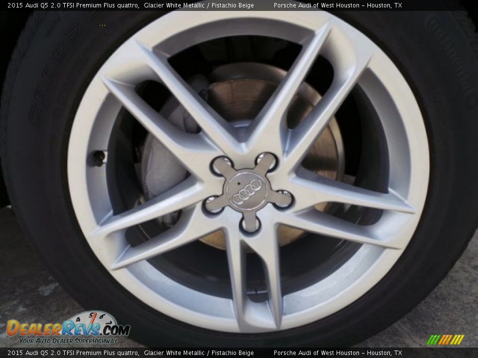 2015 Audi Q5 2.0 TFSI Premium Plus quattro Glacier White Metallic / Pistachio Beige Photo #9