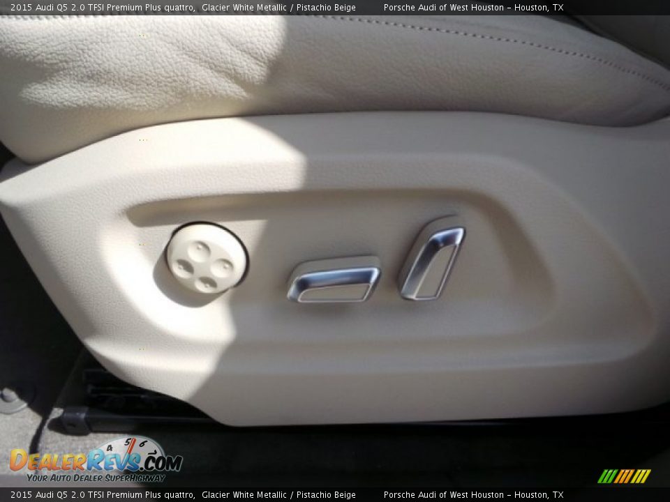 2015 Audi Q5 2.0 TFSI Premium Plus quattro Glacier White Metallic / Pistachio Beige Photo #14