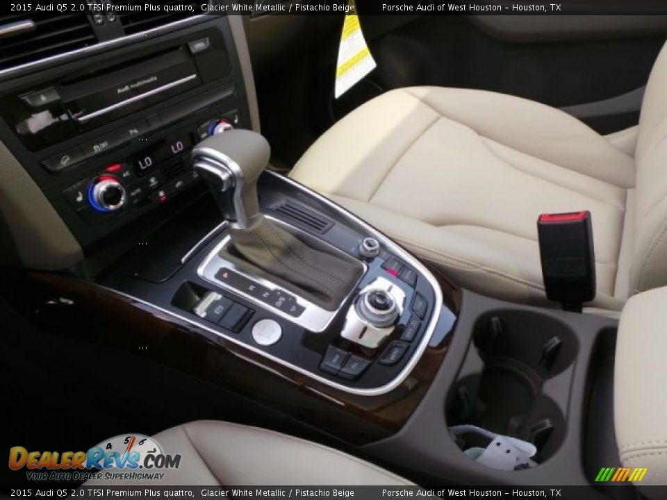 2015 Audi Q5 2.0 TFSI Premium Plus quattro Glacier White Metallic / Pistachio Beige Photo #16