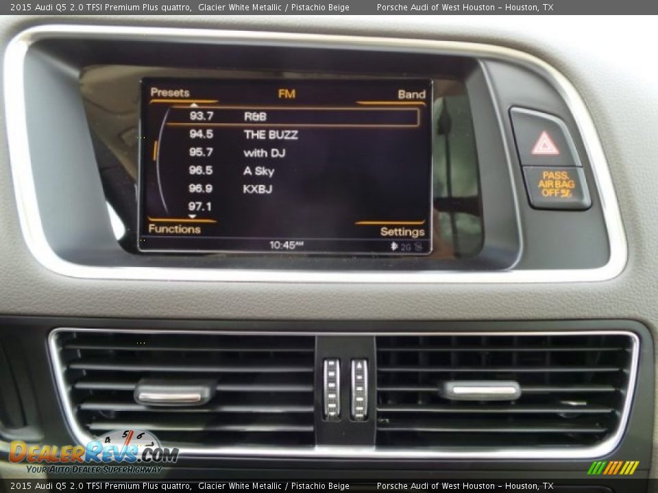 2015 Audi Q5 2.0 TFSI Premium Plus quattro Glacier White Metallic / Pistachio Beige Photo #19