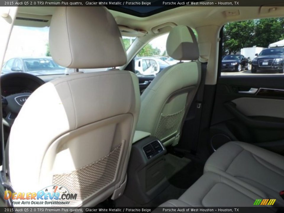 2015 Audi Q5 2.0 TFSI Premium Plus quattro Glacier White Metallic / Pistachio Beige Photo #29