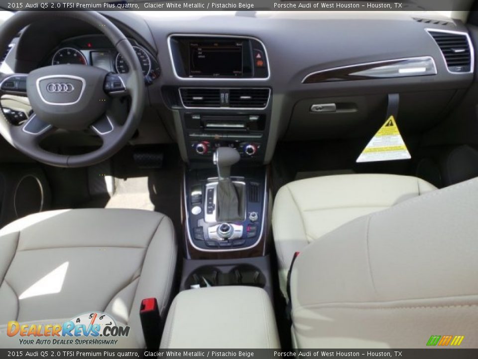 2015 Audi Q5 2.0 TFSI Premium Plus quattro Glacier White Metallic / Pistachio Beige Photo #31