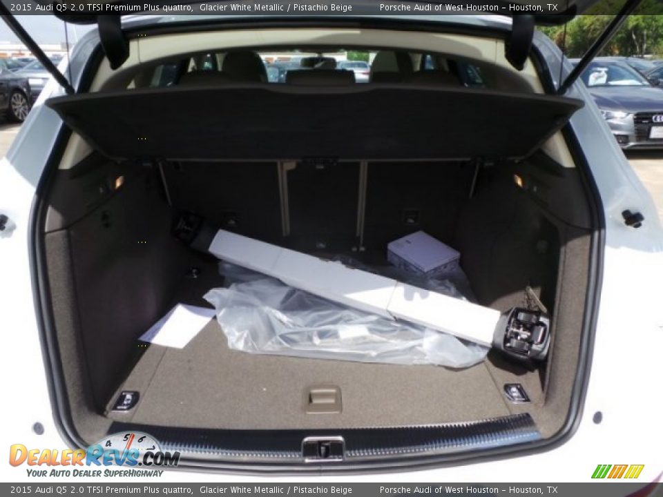 2015 Audi Q5 2.0 TFSI Premium Plus quattro Glacier White Metallic / Pistachio Beige Photo #33