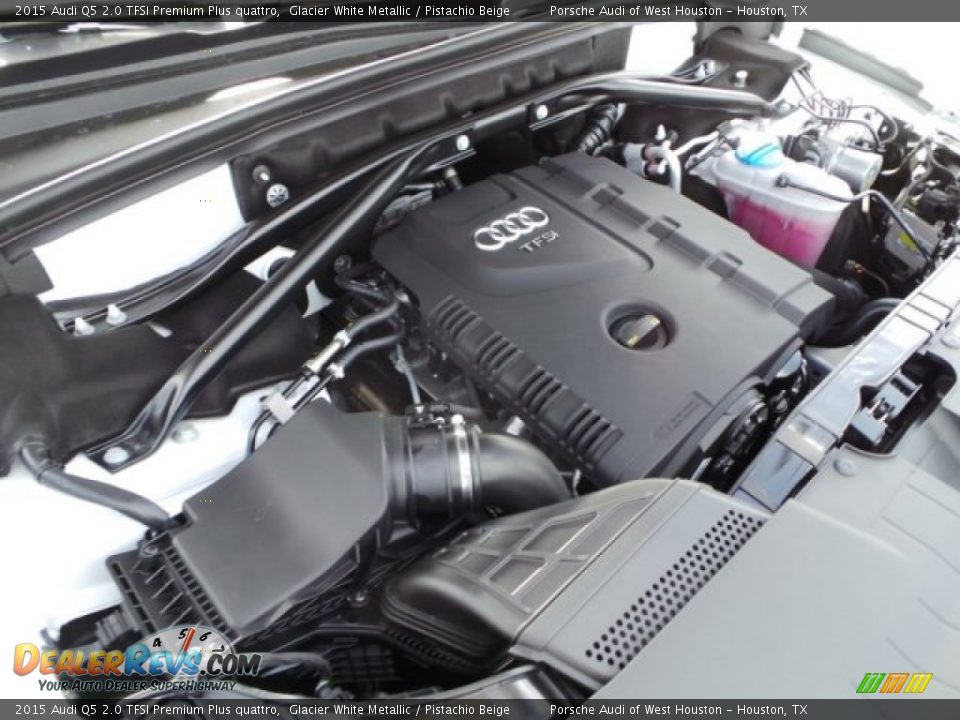 2015 Audi Q5 2.0 TFSI Premium Plus quattro Glacier White Metallic / Pistachio Beige Photo #35