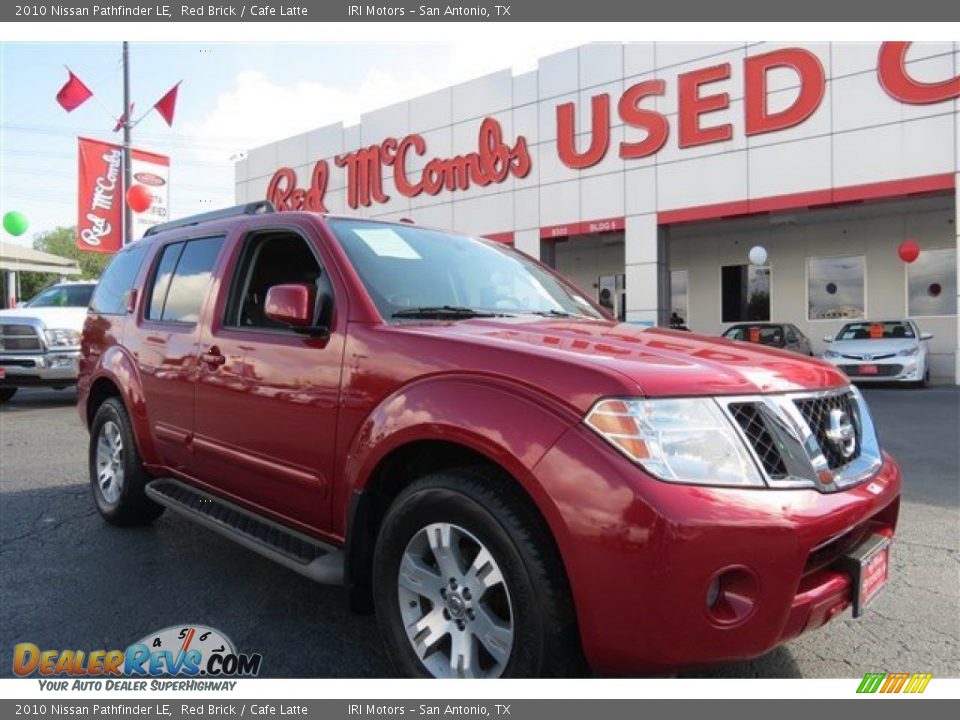 2010 Nissan Pathfinder LE Red Brick / Cafe Latte Photo #1