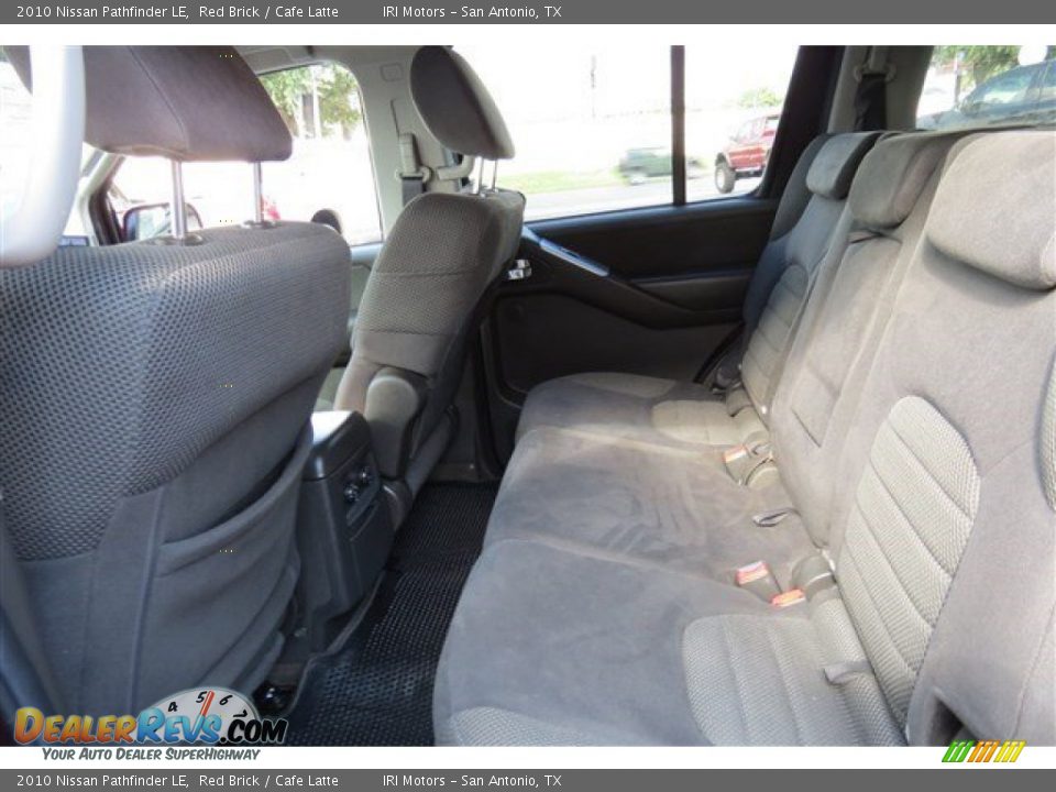 2010 Nissan Pathfinder LE Red Brick / Cafe Latte Photo #12