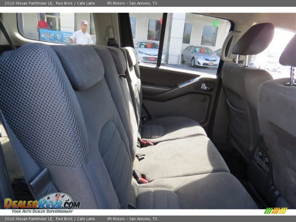 2010 Nissan Pathfinder LE Red Brick / Cafe Latte Photo #14