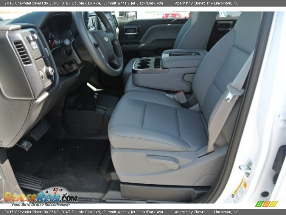 2015 Chevrolet Silverado 2500HD WT Double Cab 4x4 Summit White / Jet Black/Dark Ash Photo #8