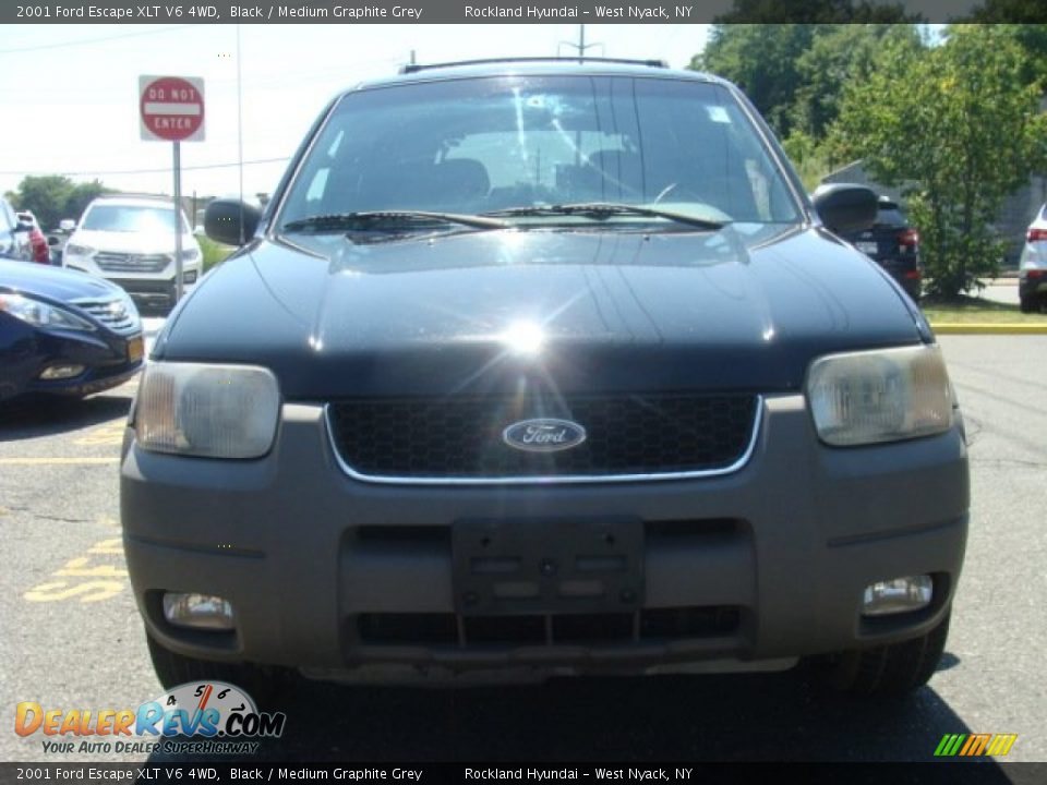 2001 Ford Escape XLT V6 4WD Black / Medium Graphite Grey Photo #2