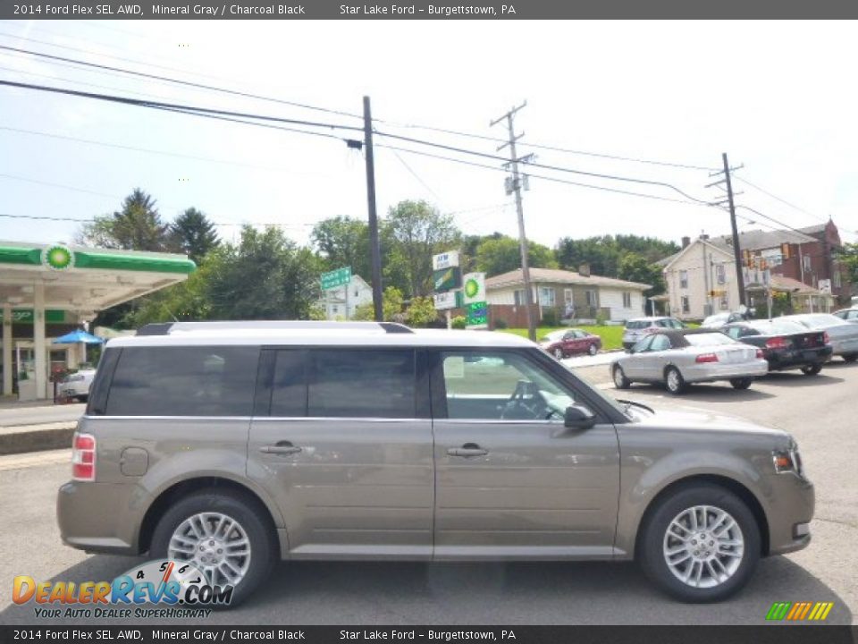 2014 Ford Flex SEL AWD Mineral Gray / Charcoal Black Photo #4