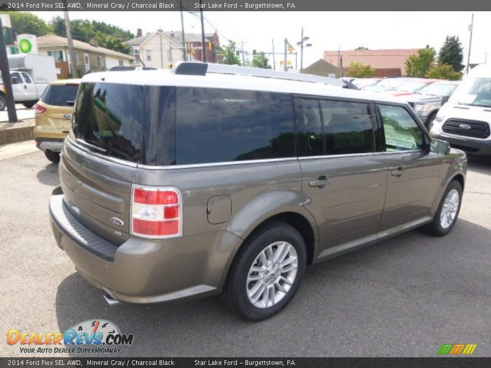 2014 Ford Flex SEL AWD Mineral Gray / Charcoal Black Photo #5