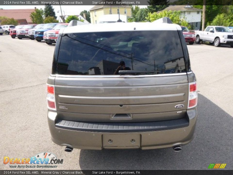 2014 Ford Flex SEL AWD Mineral Gray / Charcoal Black Photo #6