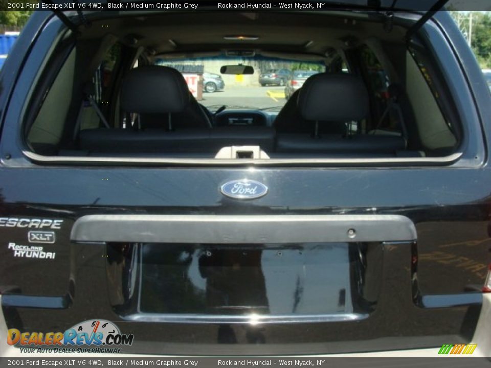 2001 Ford Escape XLT V6 4WD Black / Medium Graphite Grey Photo #20