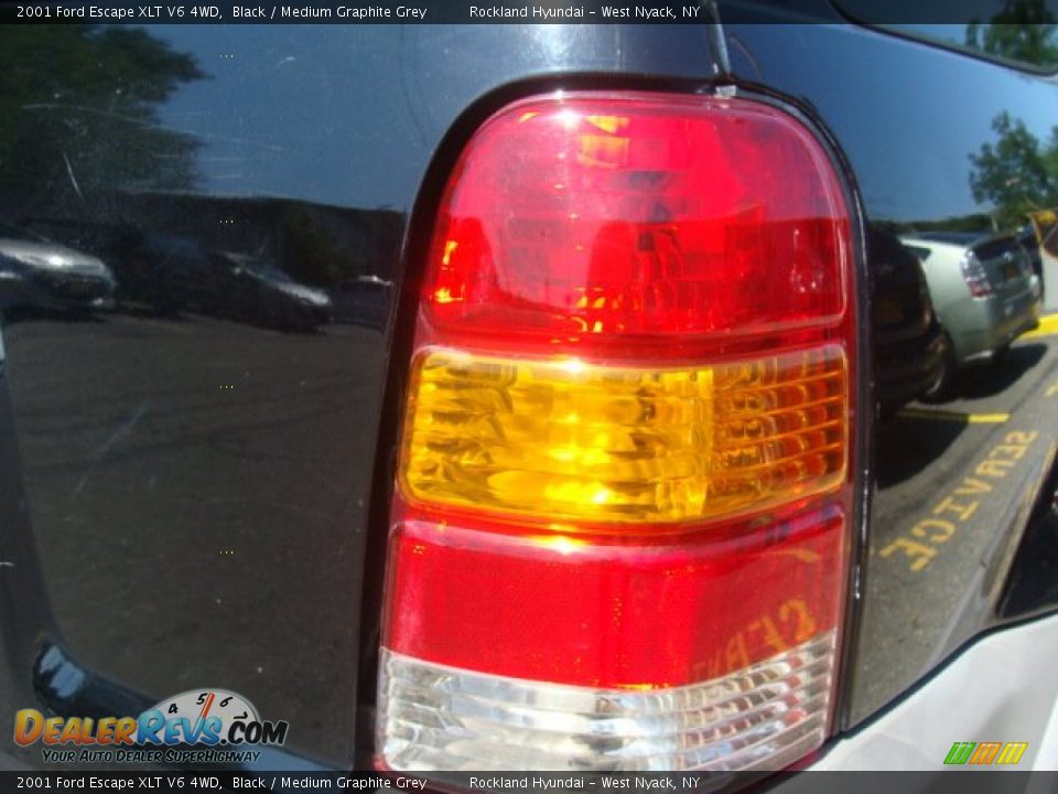 2001 Ford Escape XLT V6 4WD Black / Medium Graphite Grey Photo #22