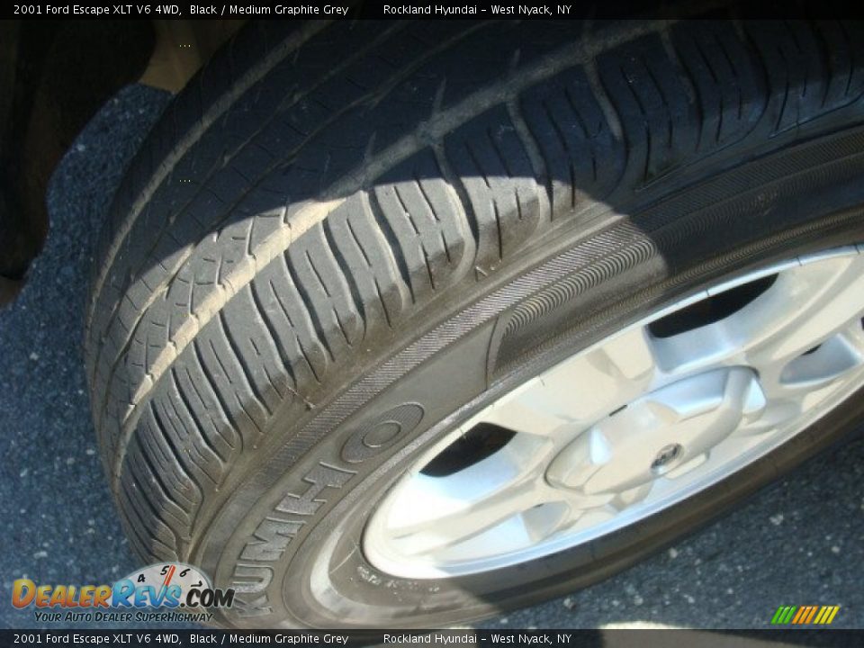 2001 Ford Escape XLT V6 4WD Black / Medium Graphite Grey Photo #28