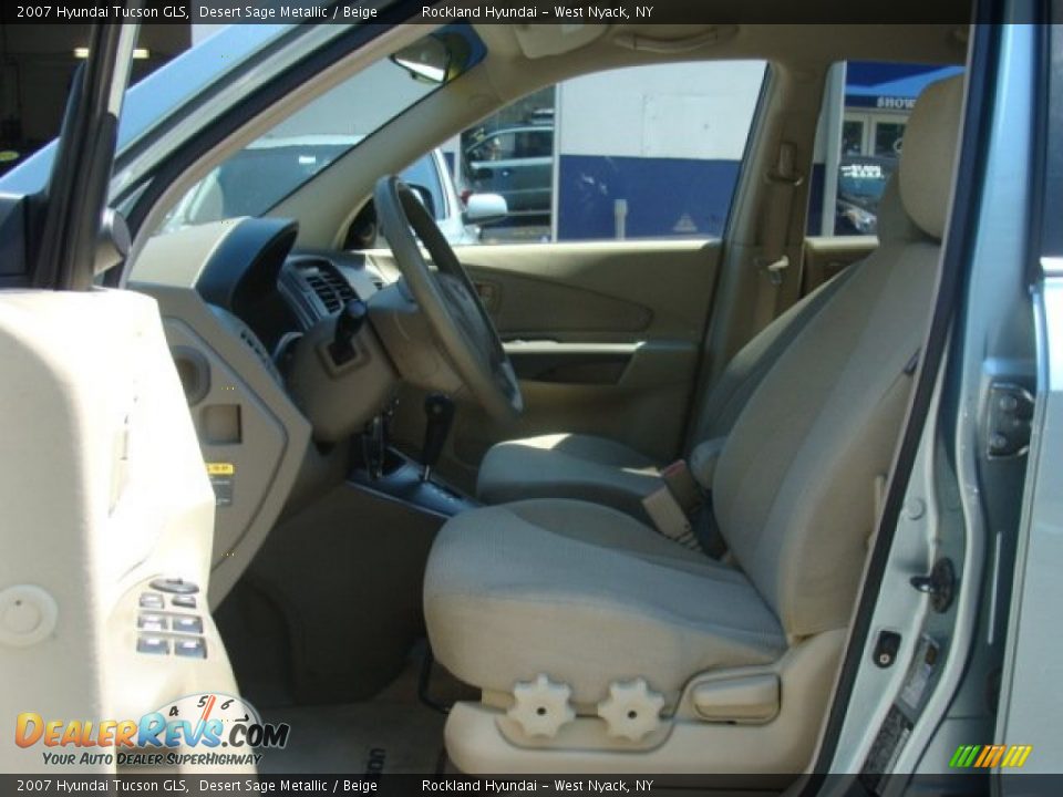 2007 Hyundai Tucson GLS Desert Sage Metallic / Beige Photo #10