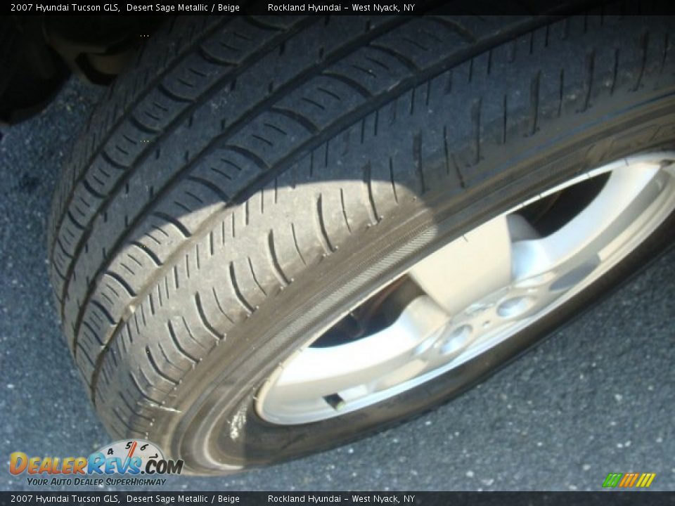 2007 Hyundai Tucson GLS Desert Sage Metallic / Beige Photo #26