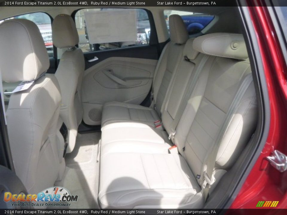 2014 Ford Escape Titanium 2.0L EcoBoost 4WD Ruby Red / Medium Light Stone Photo #11
