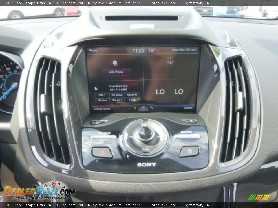 2014 Ford Escape Titanium 2.0L EcoBoost 4WD Ruby Red / Medium Light Stone Photo #14