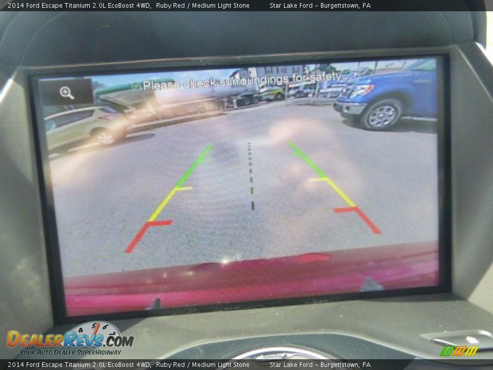 2014 Ford Escape Titanium 2.0L EcoBoost 4WD Ruby Red / Medium Light Stone Photo #15