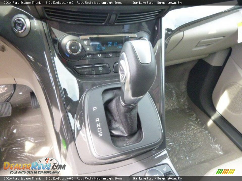 2014 Ford Escape Titanium 2.0L EcoBoost 4WD Ruby Red / Medium Light Stone Photo #16