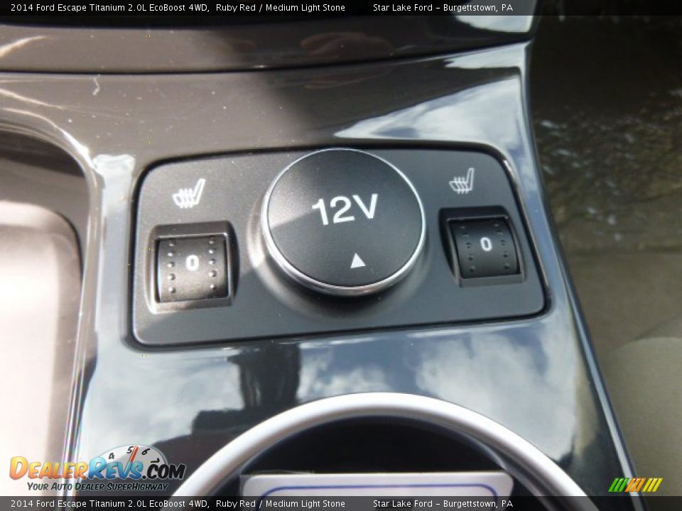 2014 Ford Escape Titanium 2.0L EcoBoost 4WD Ruby Red / Medium Light Stone Photo #17