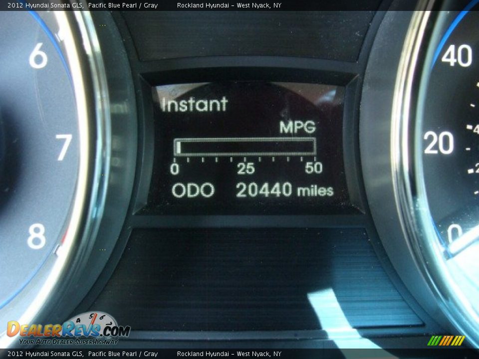 2012 Hyundai Sonata GLS Pacific Blue Pearl / Gray Photo #15