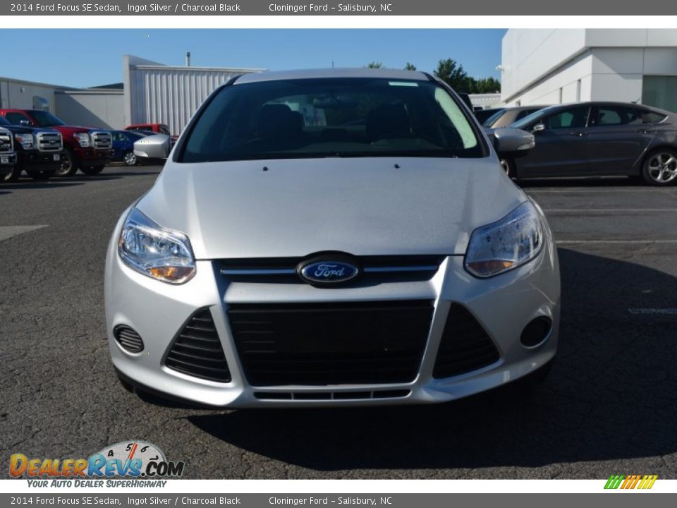 2014 Ford Focus SE Sedan Ingot Silver / Charcoal Black Photo #4