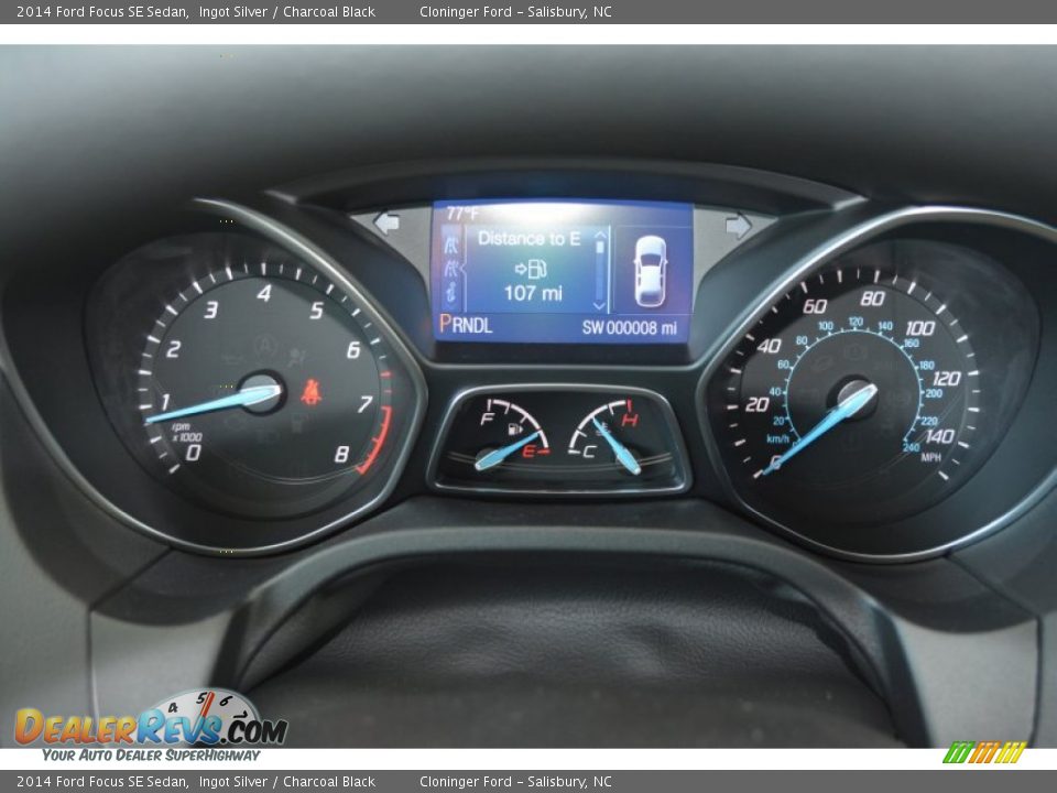 2014 Ford Focus SE Sedan Ingot Silver / Charcoal Black Photo #17