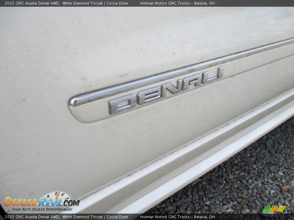 2015 GMC Acadia Denali AWD White Diamond Tricoat / Cocoa Dune Photo #4