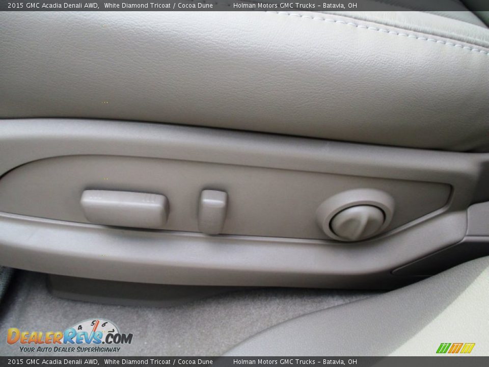 2015 GMC Acadia Denali AWD White Diamond Tricoat / Cocoa Dune Photo #7