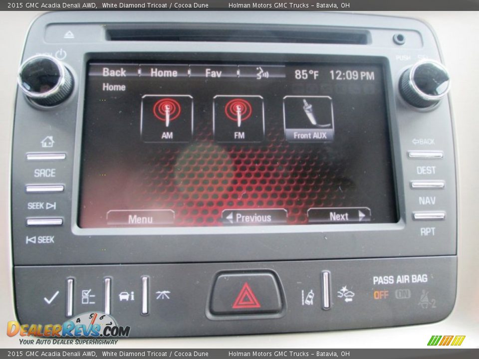 2015 GMC Acadia Denali AWD White Diamond Tricoat / Cocoa Dune Photo #11