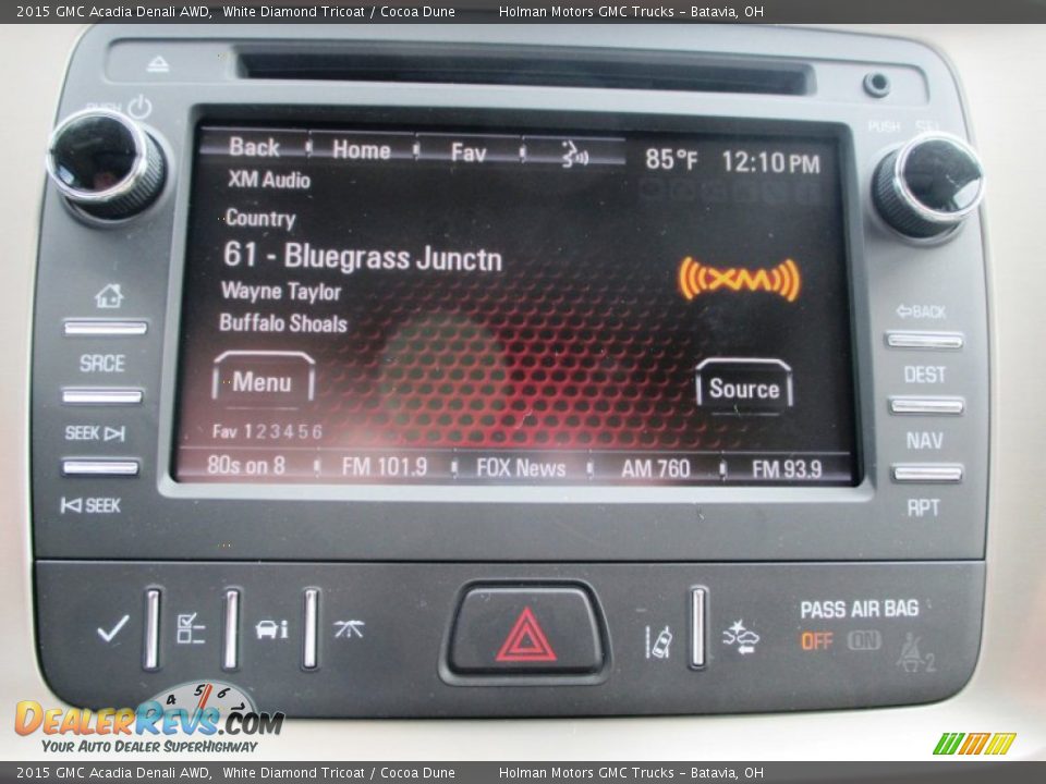 2015 GMC Acadia Denali AWD White Diamond Tricoat / Cocoa Dune Photo #13