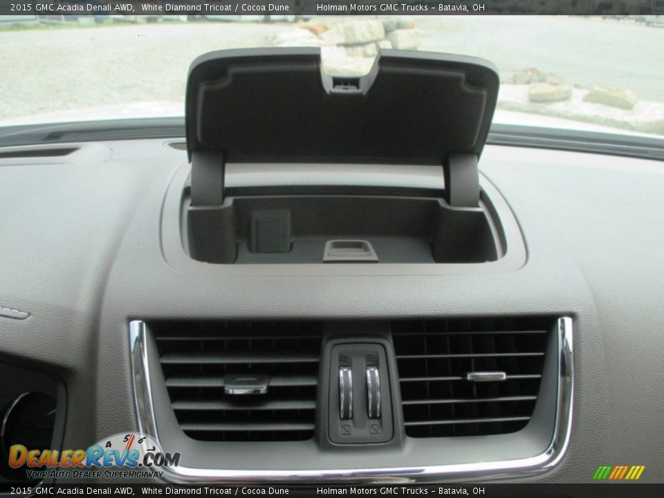 2015 GMC Acadia Denali AWD White Diamond Tricoat / Cocoa Dune Photo #16
