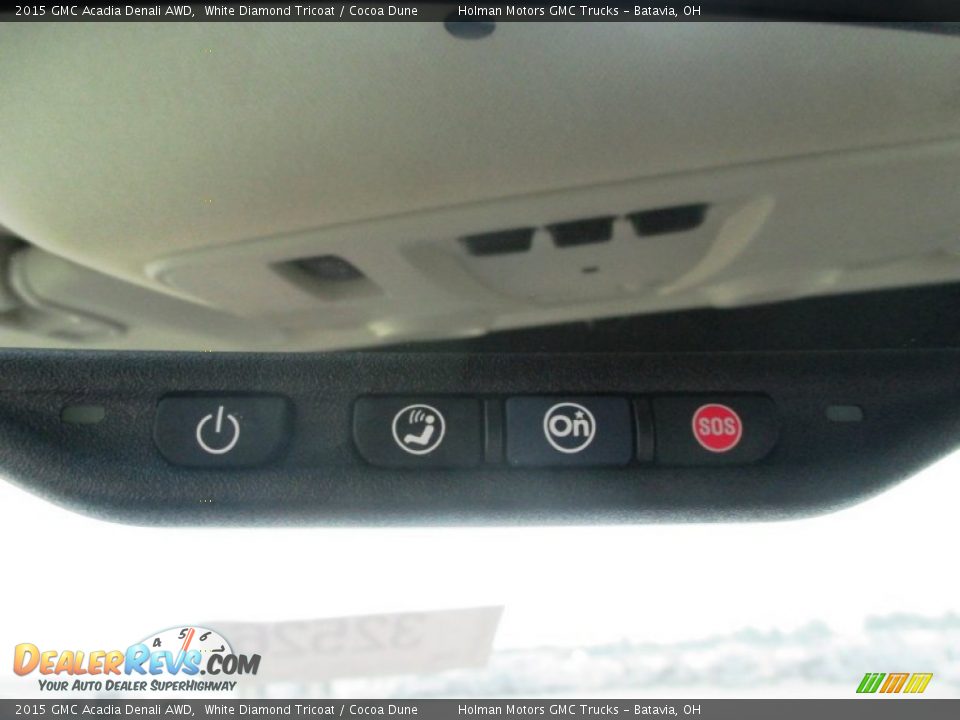 2015 GMC Acadia Denali AWD White Diamond Tricoat / Cocoa Dune Photo #23